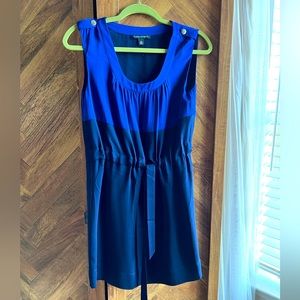 Banana republic blue colorblock dress